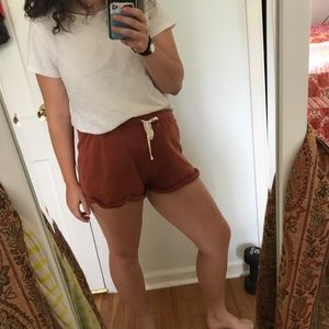 UO Rust-colored Lounge Shorts